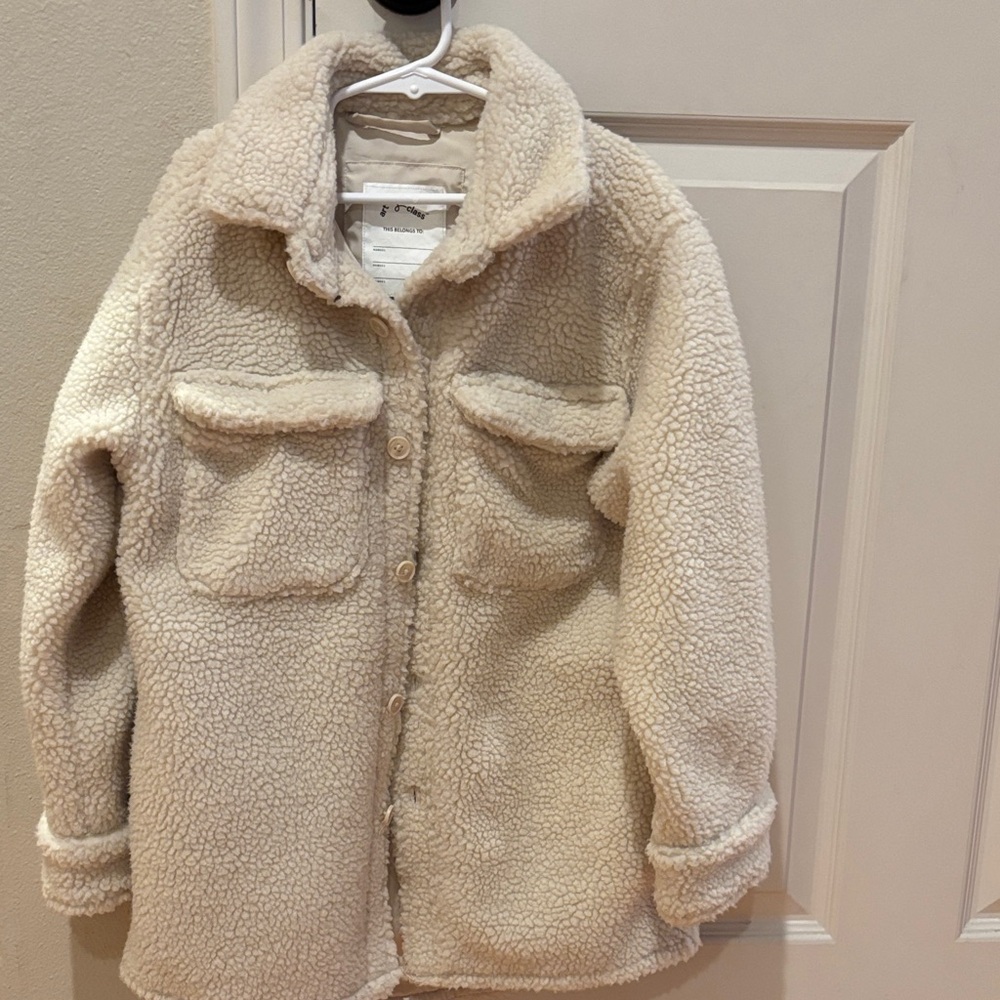 Girls 8 Sherpa / Teddy Shacket NWOT